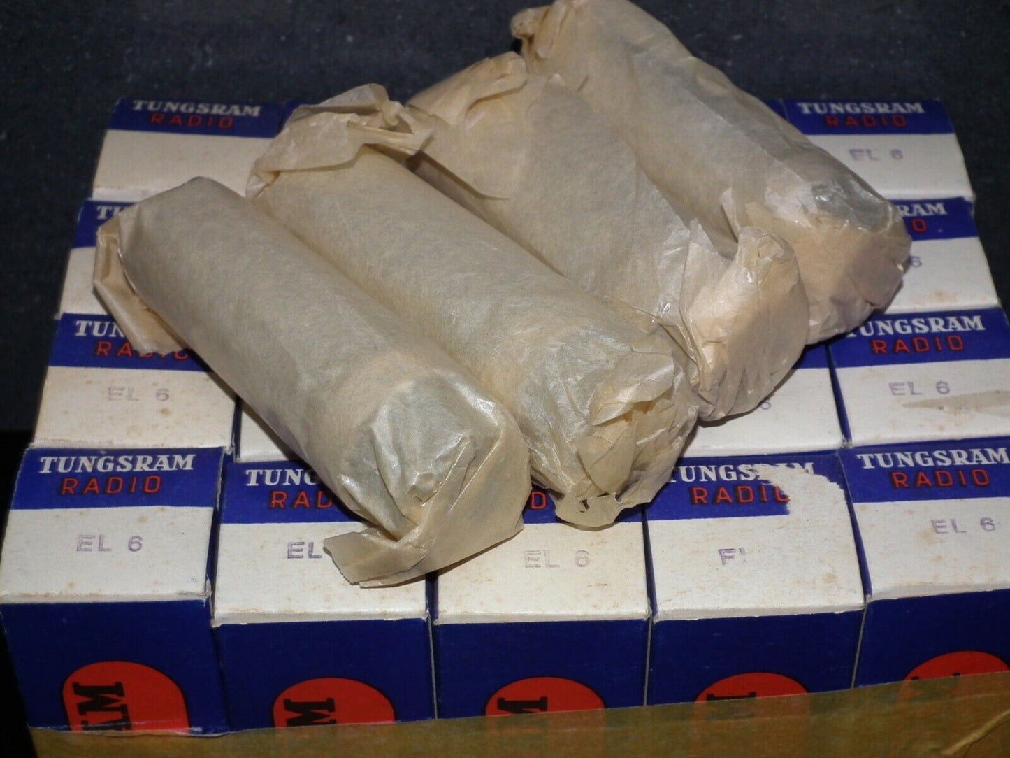 Platinum matched quad EL6 4699 Mazda Philips rebranded Tungsram, METAL BASE DD