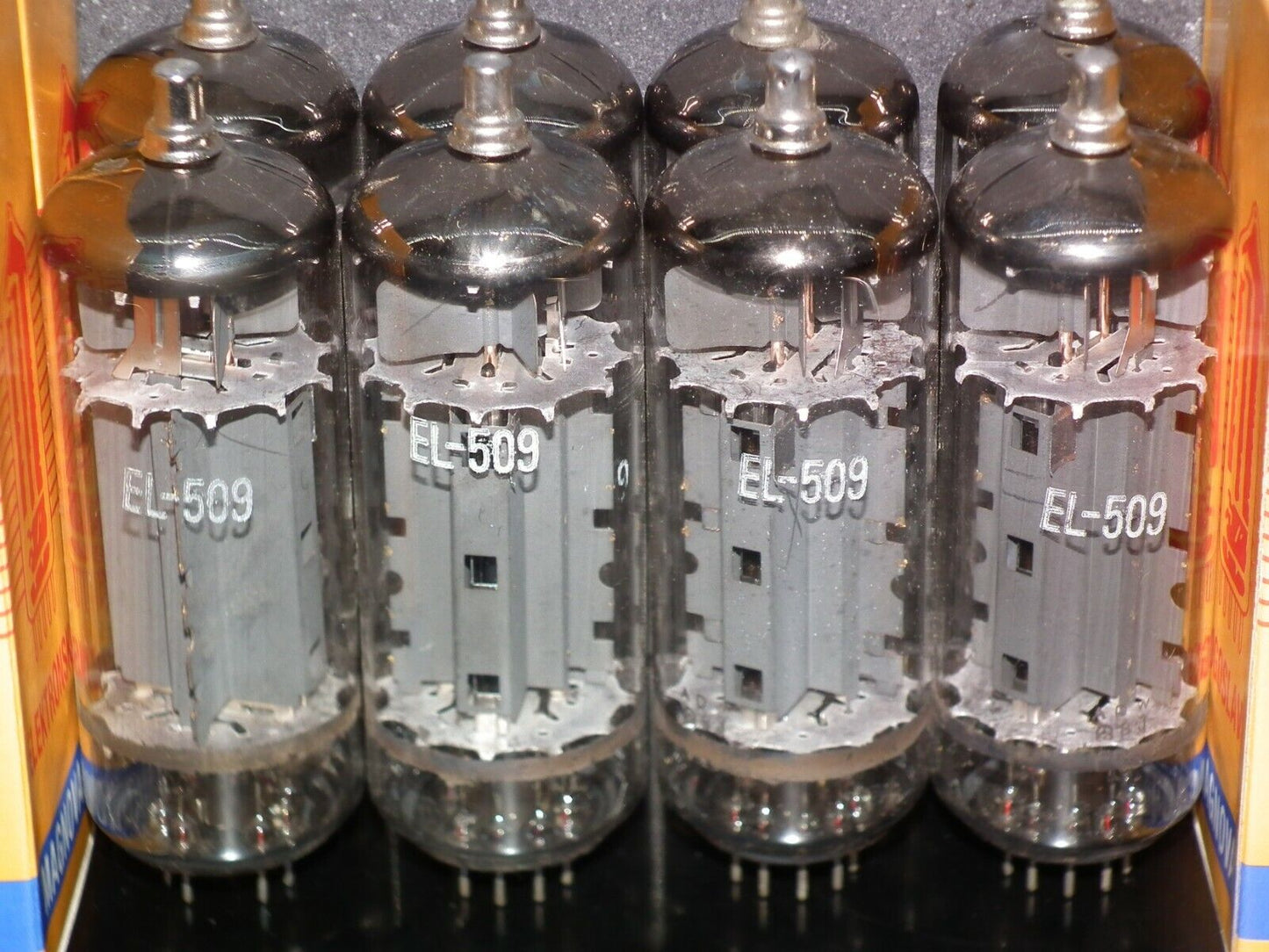 EL509 EL519 6KG6 EI Yugoslavia Philips Triple Mica NOS PLATINUM PAIR (Two tubes)