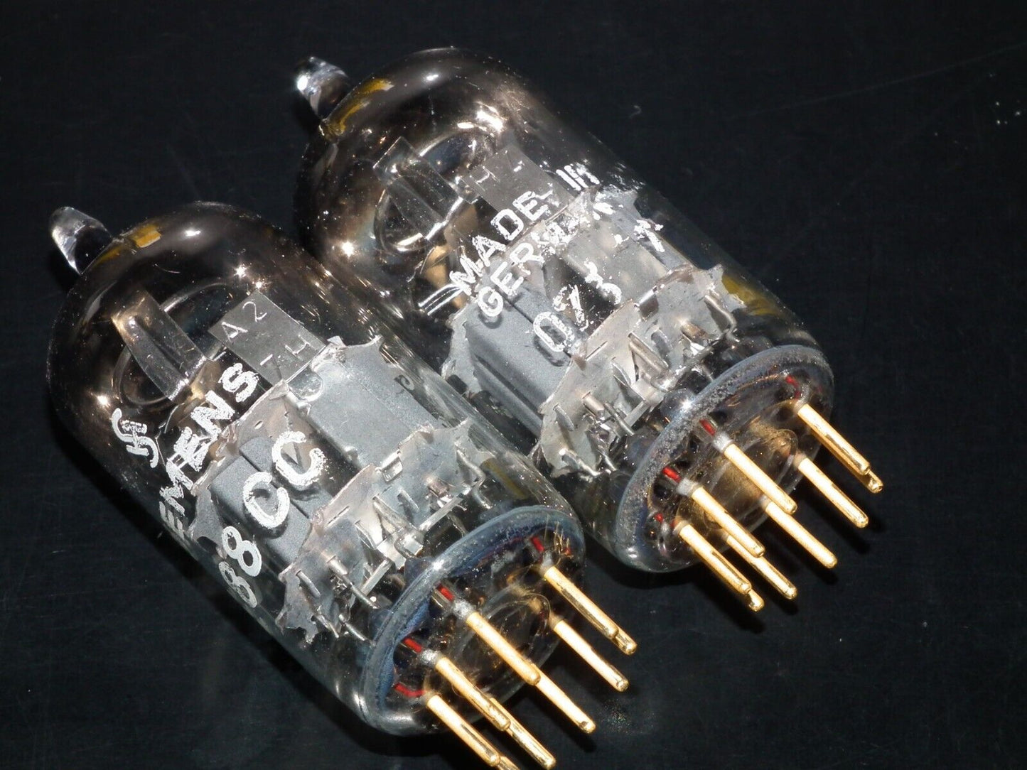 Platinum Matched Pair Siemens E88CC Used Tested NOS Dual Stage Getter A27H Code
