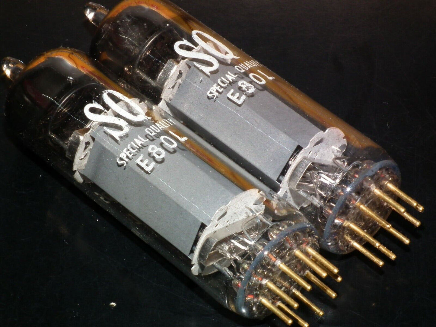 E80L Philips 6227 NOS Big O Getter Gold Pins SQ Made in Holland