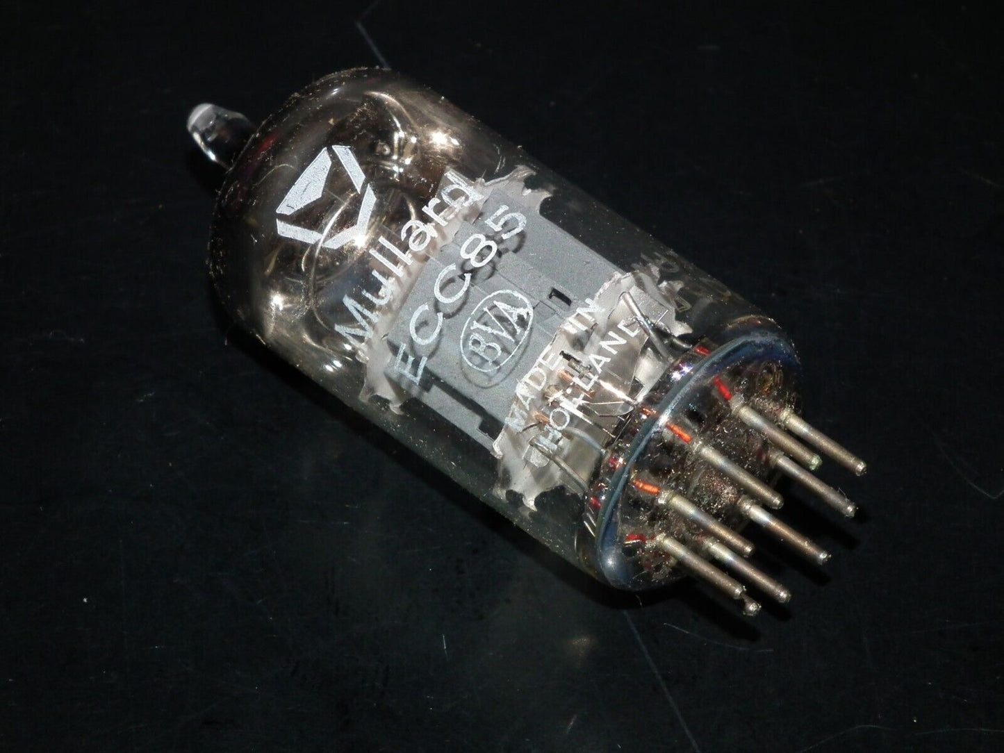 One tube (1pcs) ECC85 6AQ8 Mullard NOS NIB Old type early 70s