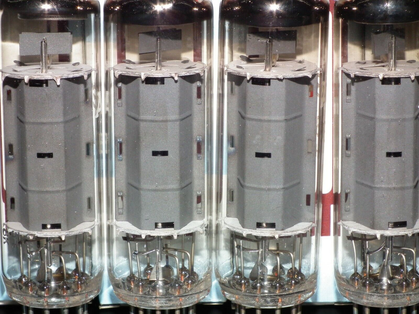 E84L 7320 Platinum Matched Quad Siemens Halske AEG Telefunken NOS NIB EL84 6BQ5
