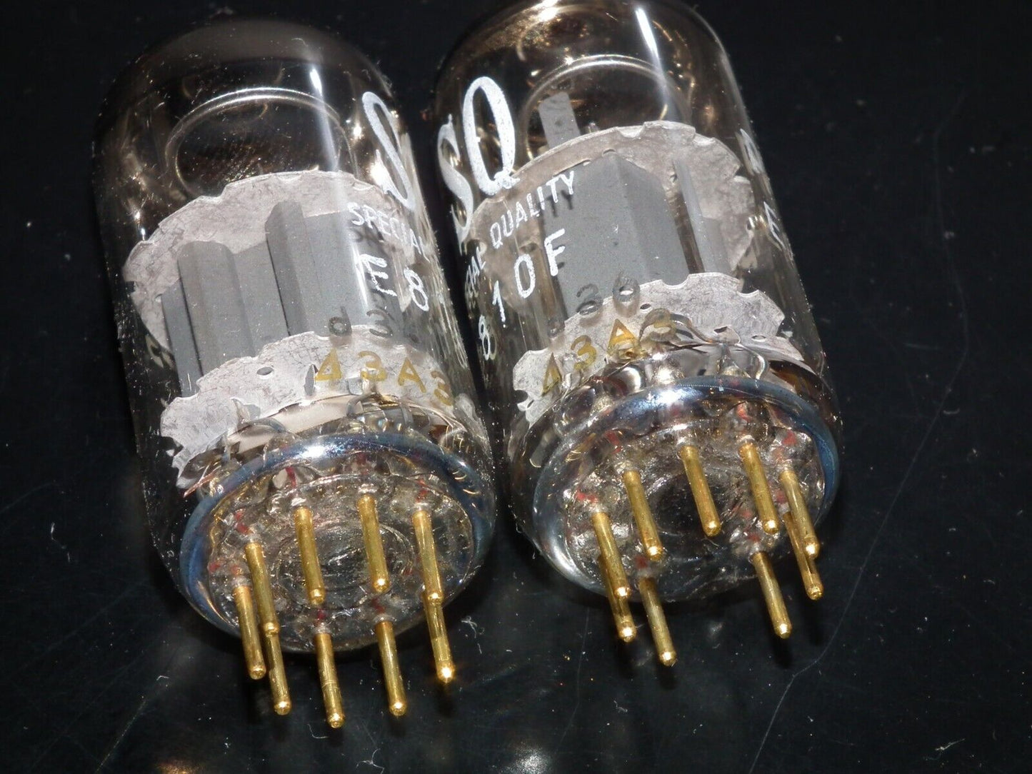 Matched Pair Philips E810F 7788 NOS NIB Gold pin Heerlen Holland 1973 Low Noise