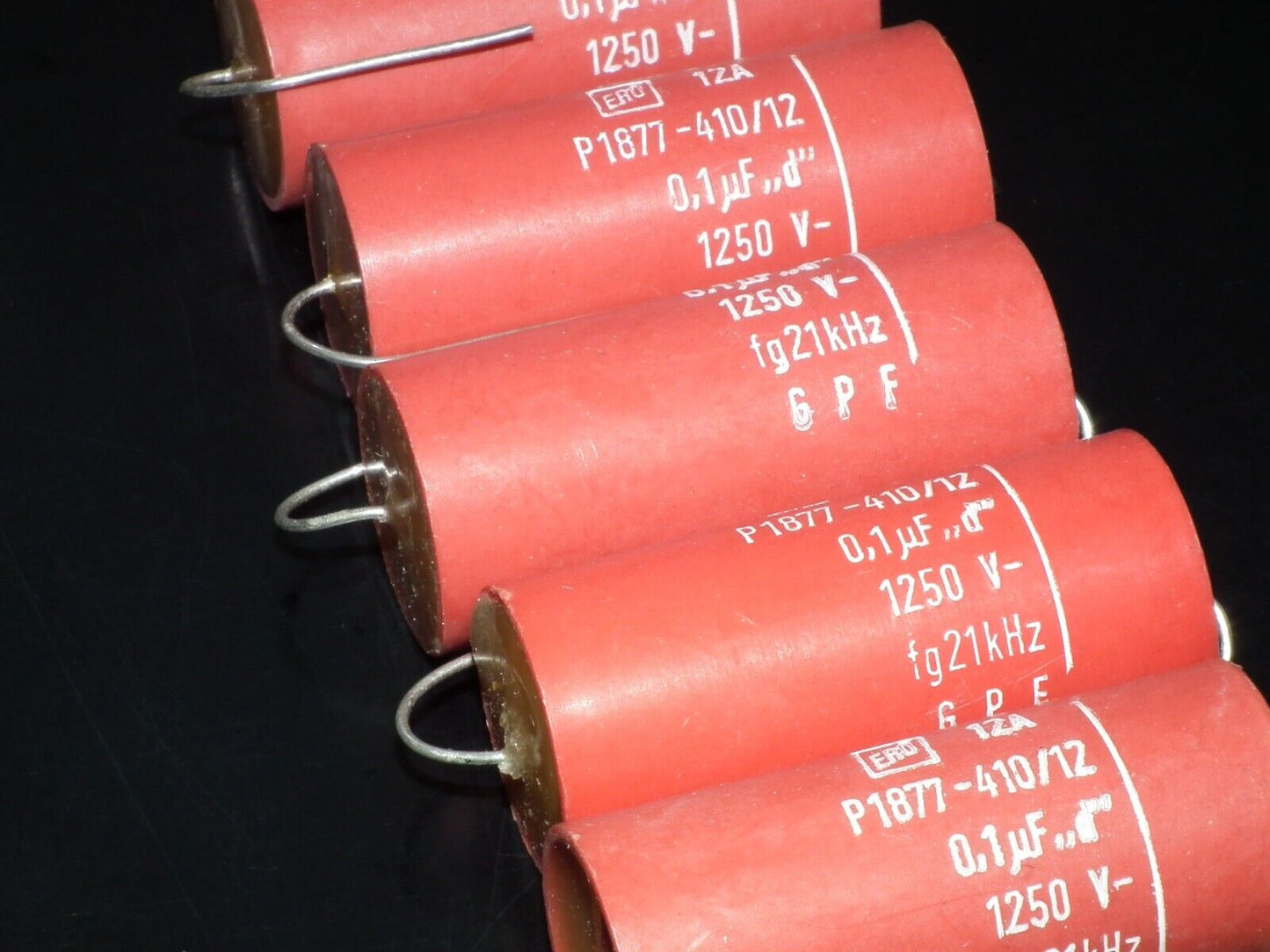 ERO 100nF 1250V Polyester Capacitor HI Voltage NOS 0.1uF 1.25KV