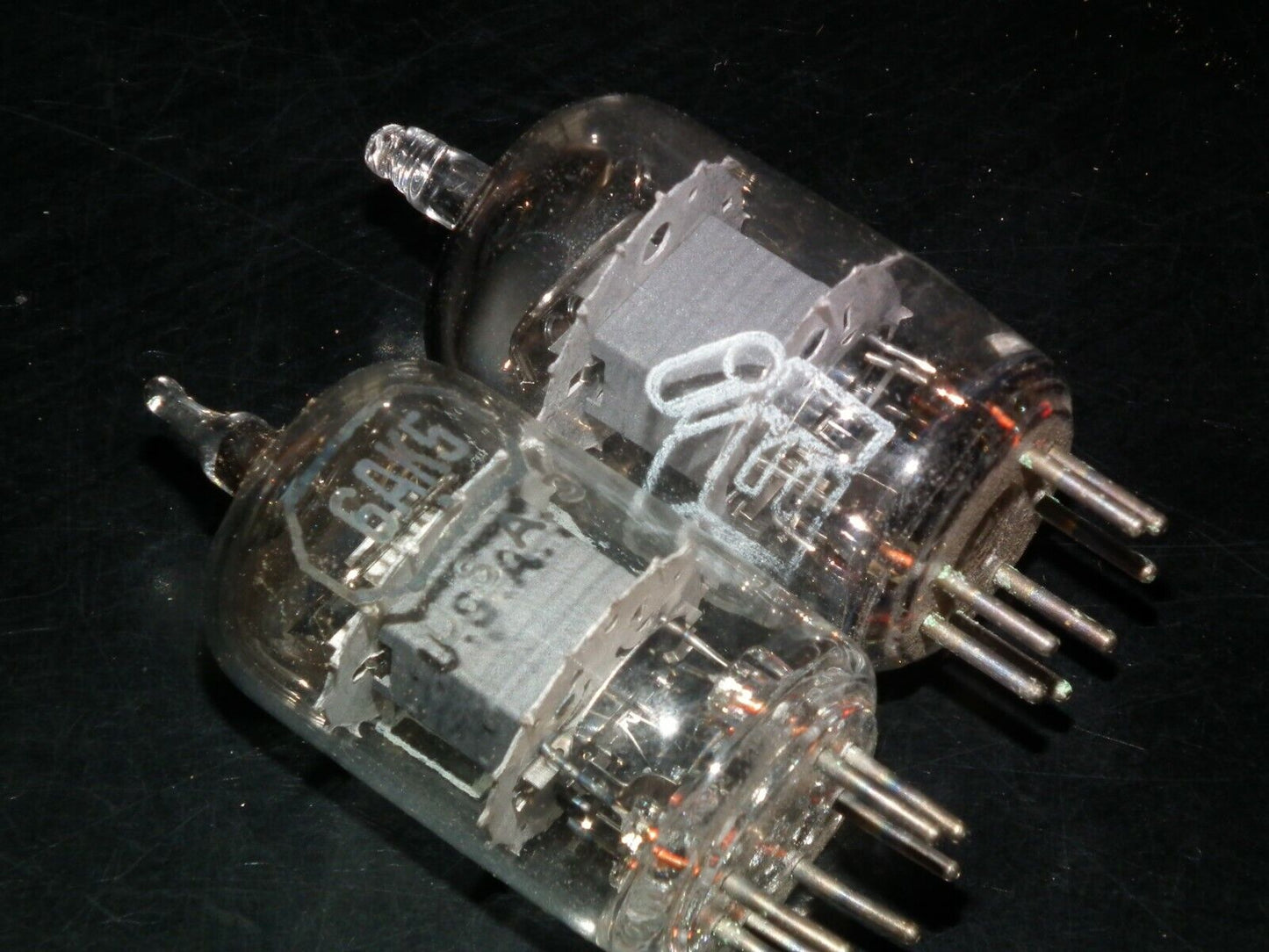Matched pair 6AK5 EF95 CEI USA NOS NIB Rare Square Getter (Little Dot amps)