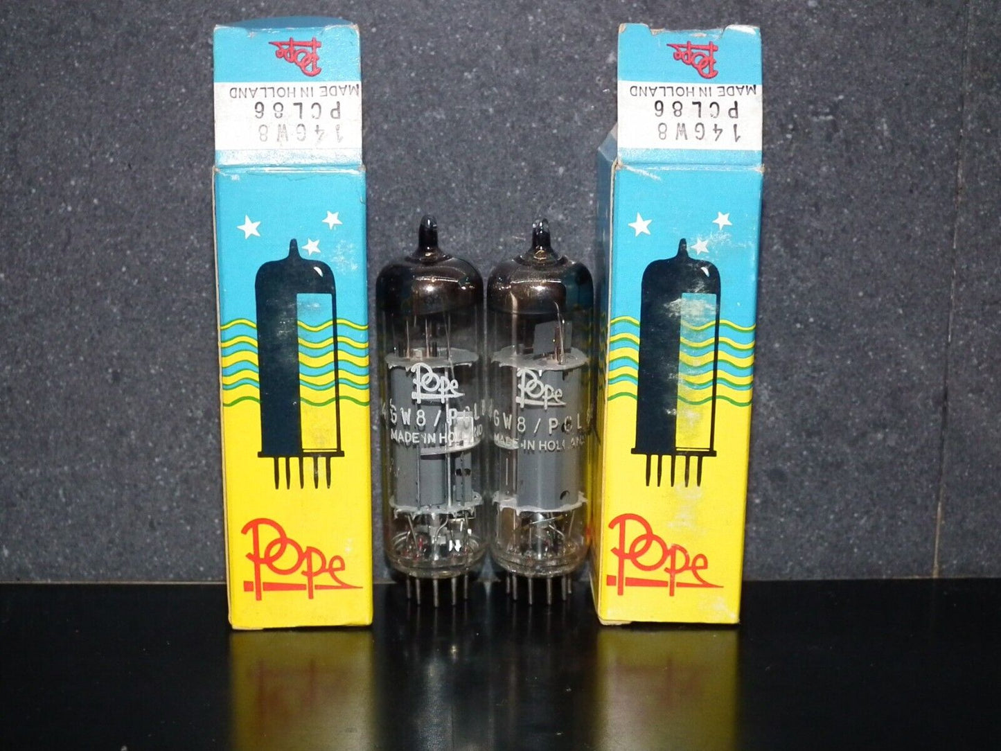 Platinum Matched Pair PCL86 14GW8 Philips Pope NOS NIB The same codes Late 60s