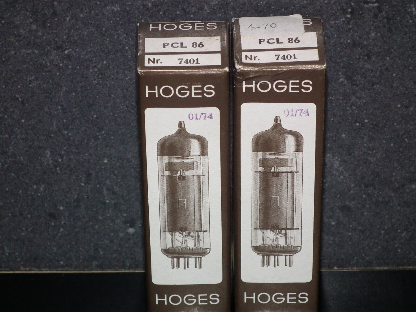 Platinum Matched Pair PCL86 14GW8 Hoges NOS NIB