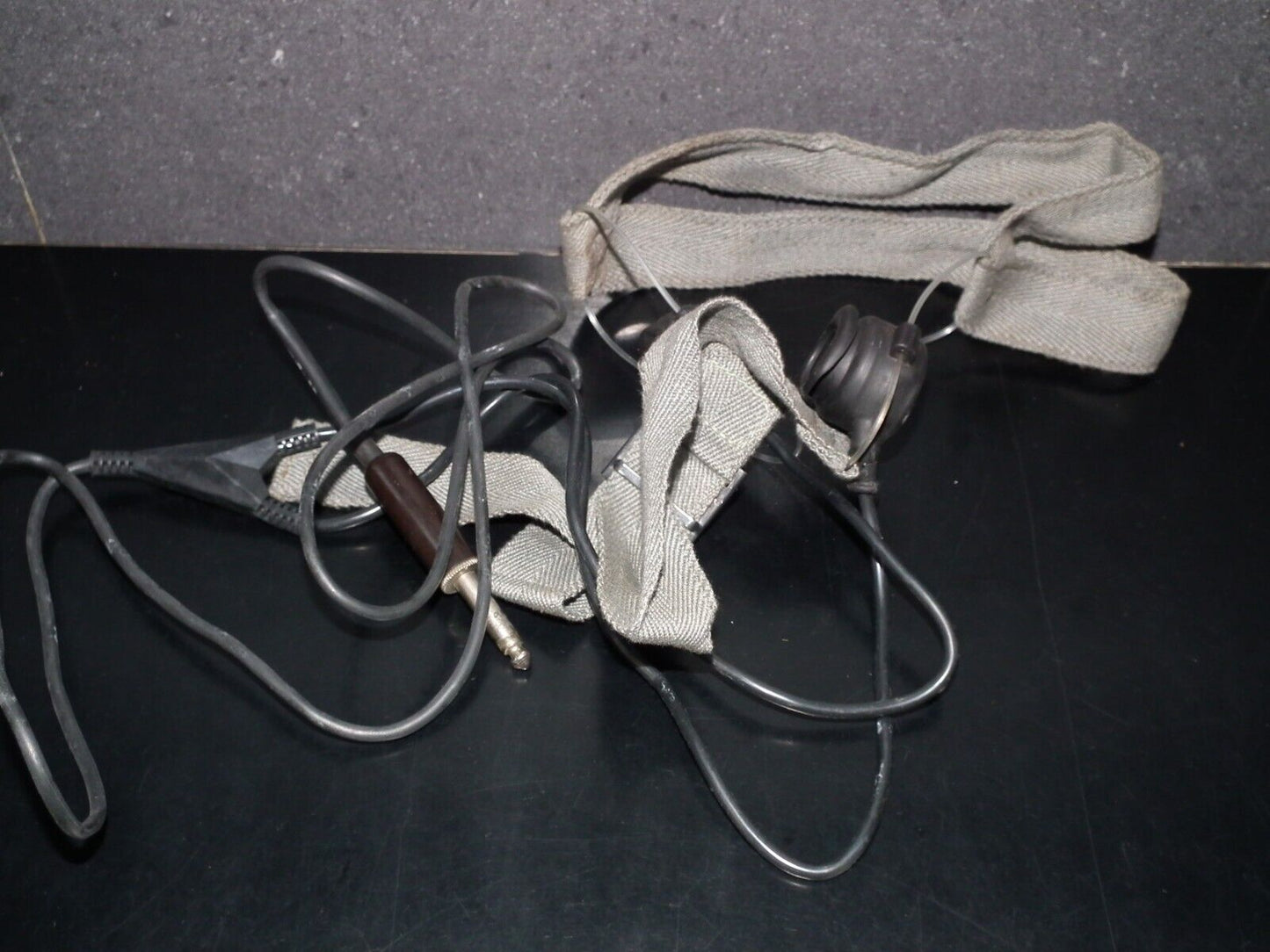 Vintage Yugoslav Army Tactical Military Headphones 6.3mm Jack NOS New Old Stock