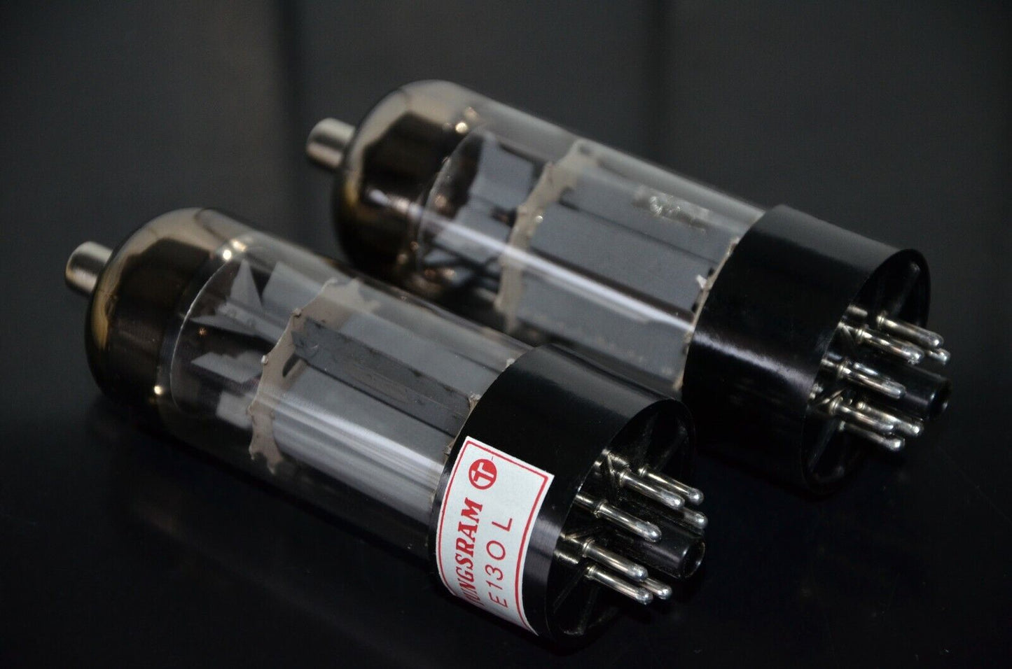 Platinum Matched Pair Tungsram E130L NOS in original boxes (7534)