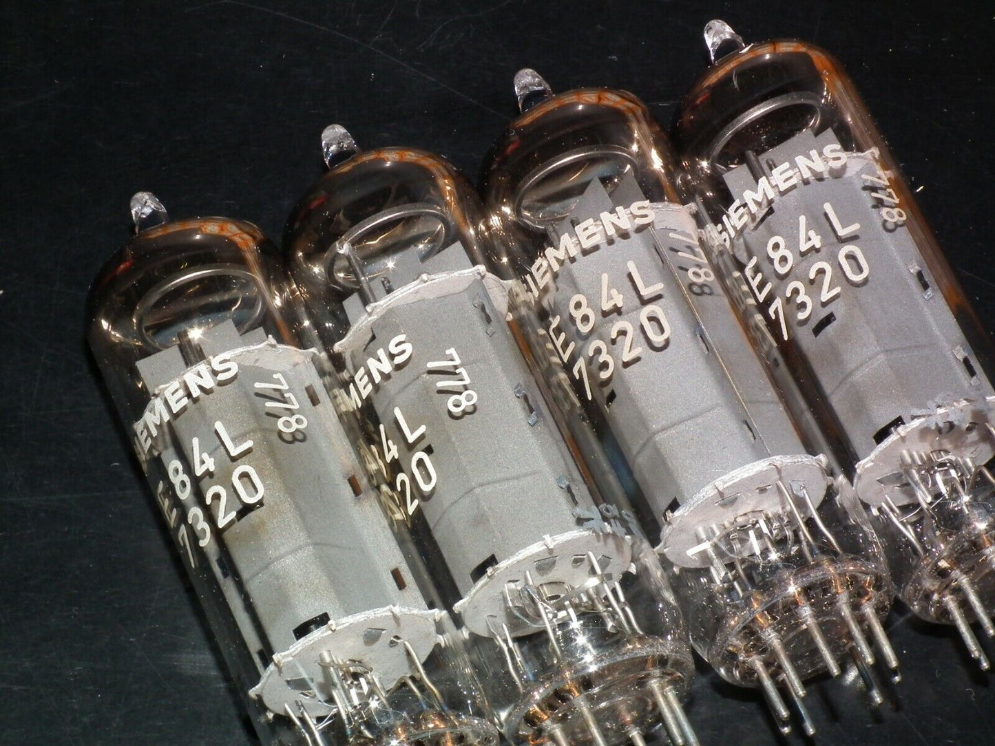 E84L 7320 Platinum Matched Quad Siemens & Halske NOS NIB EL84 6BQ5