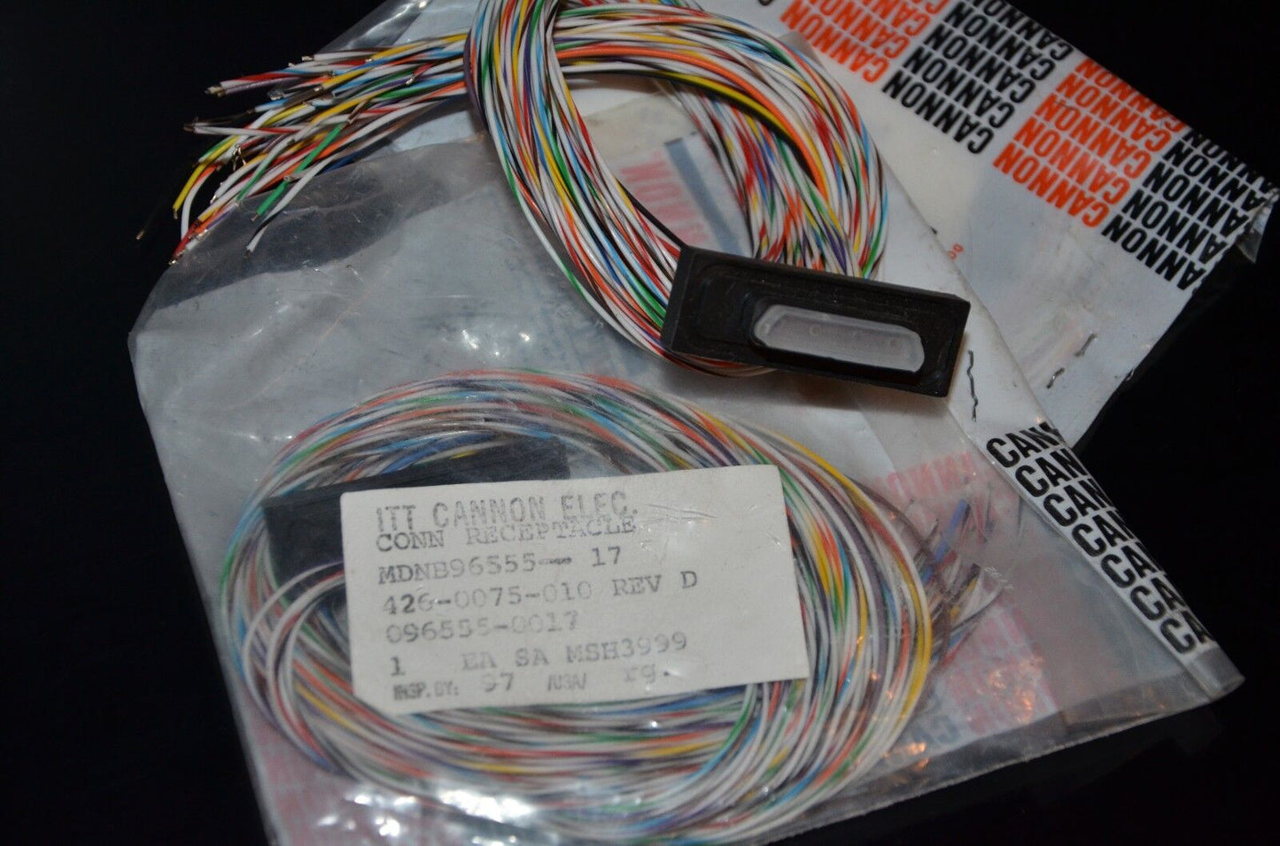 Rockwell Collins PRC-515 RU-20 NOS Connector + Wires 426-0075-010 PRC515