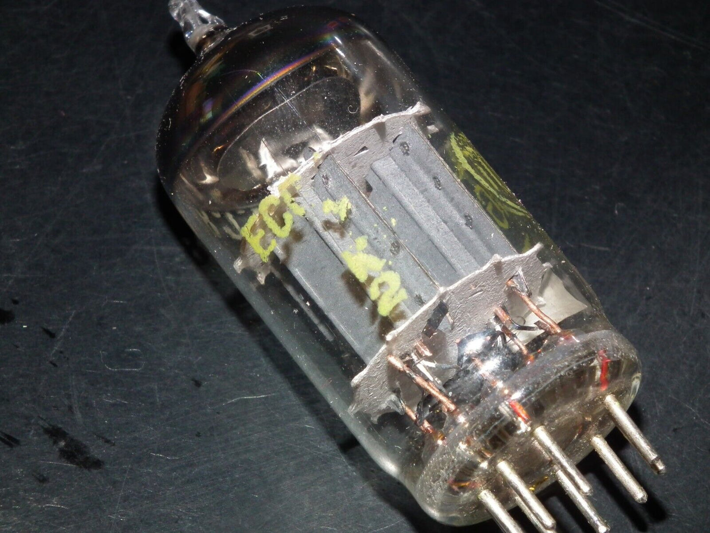 ECC83 Tungsram NOS NIB Ultra RARE Foil getter, welded plates tested 130% 1958