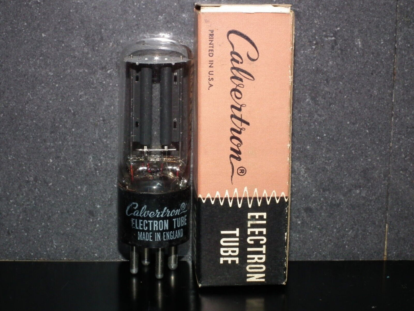 80 Calvertron tube rectifier NOS NIB, old type, round D getter, made in UK