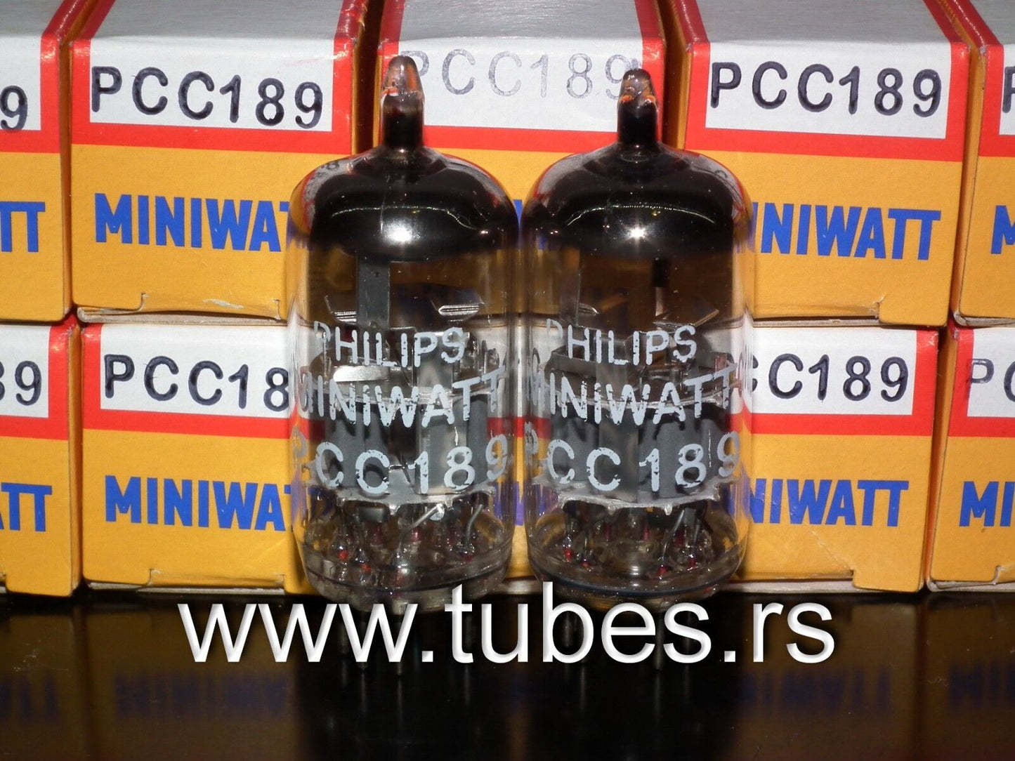 Platinum matched pair PCC189 7ES8 Philips Holland very quiet ECC88 6DJ8 6922 sub