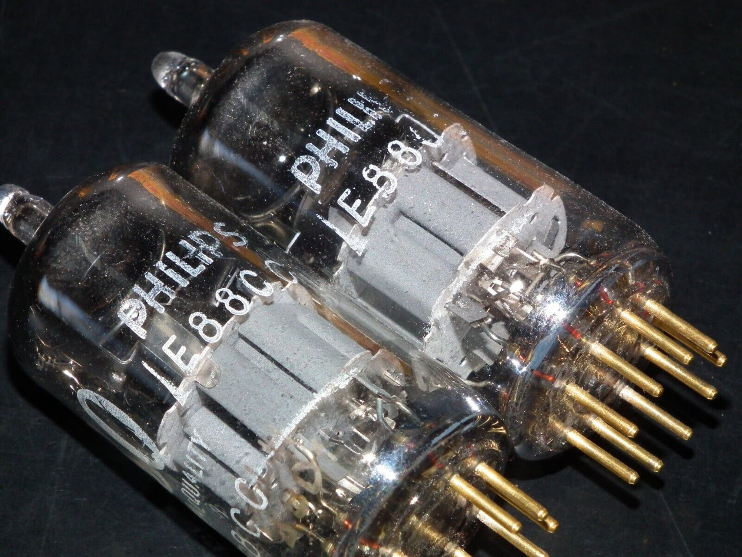 E88CC 6922 Matched Pair Philips Heerlen Holland Premium ECC88 6DJ8 Tested NOS 7L