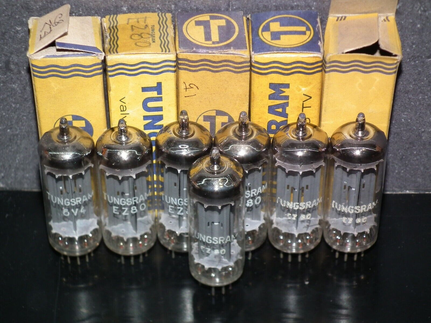 EZ80 Siemens 6V4 NOS NIB Rebranded Tungsram Munich tube plant 1962-1963
