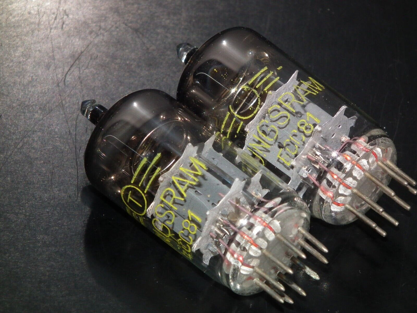 Platinum matched pair ECC81 Tungsram 12AT7