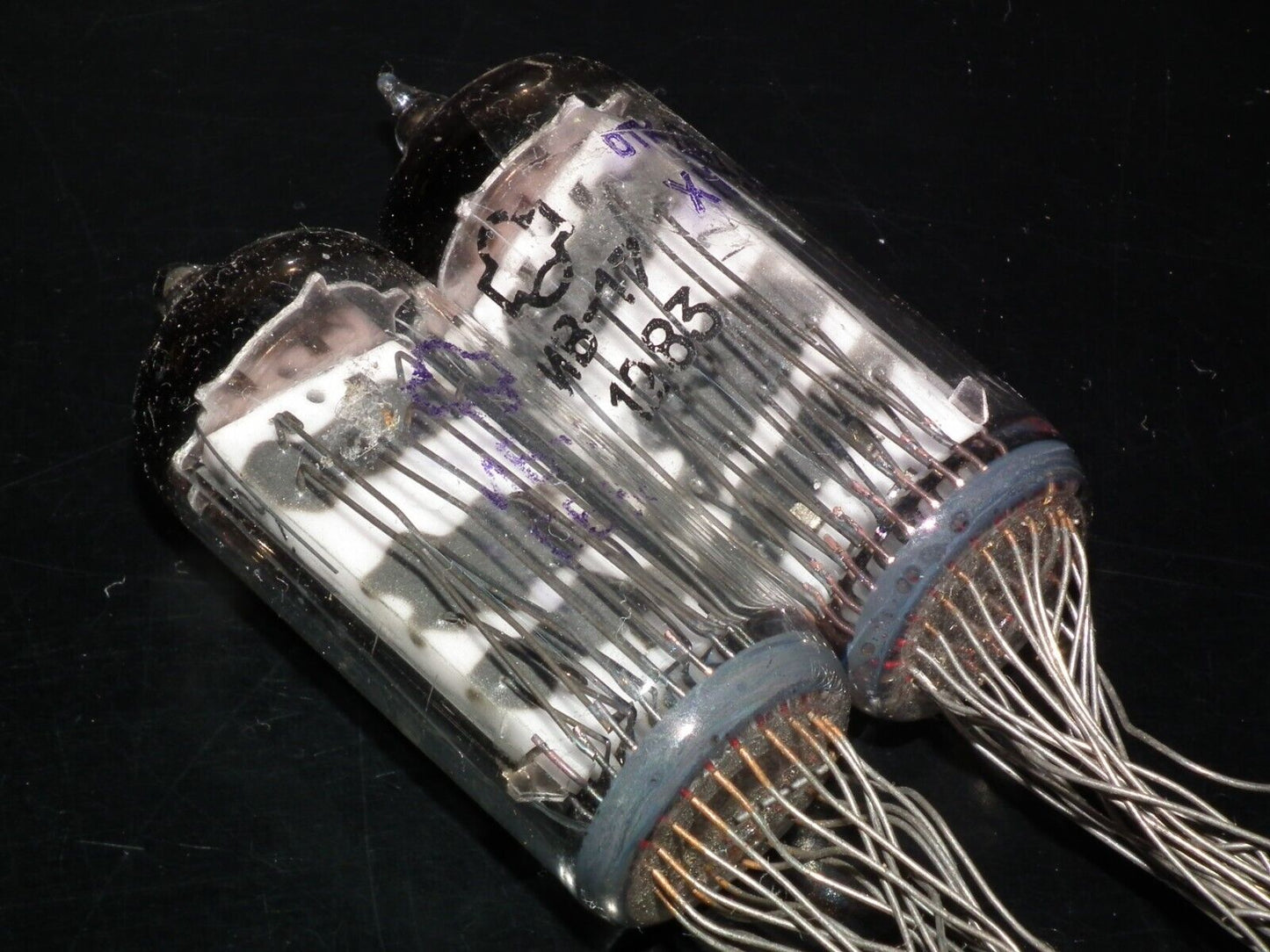 LOT OF 2 IV-17 Reflektor Soviet Nixie tubes