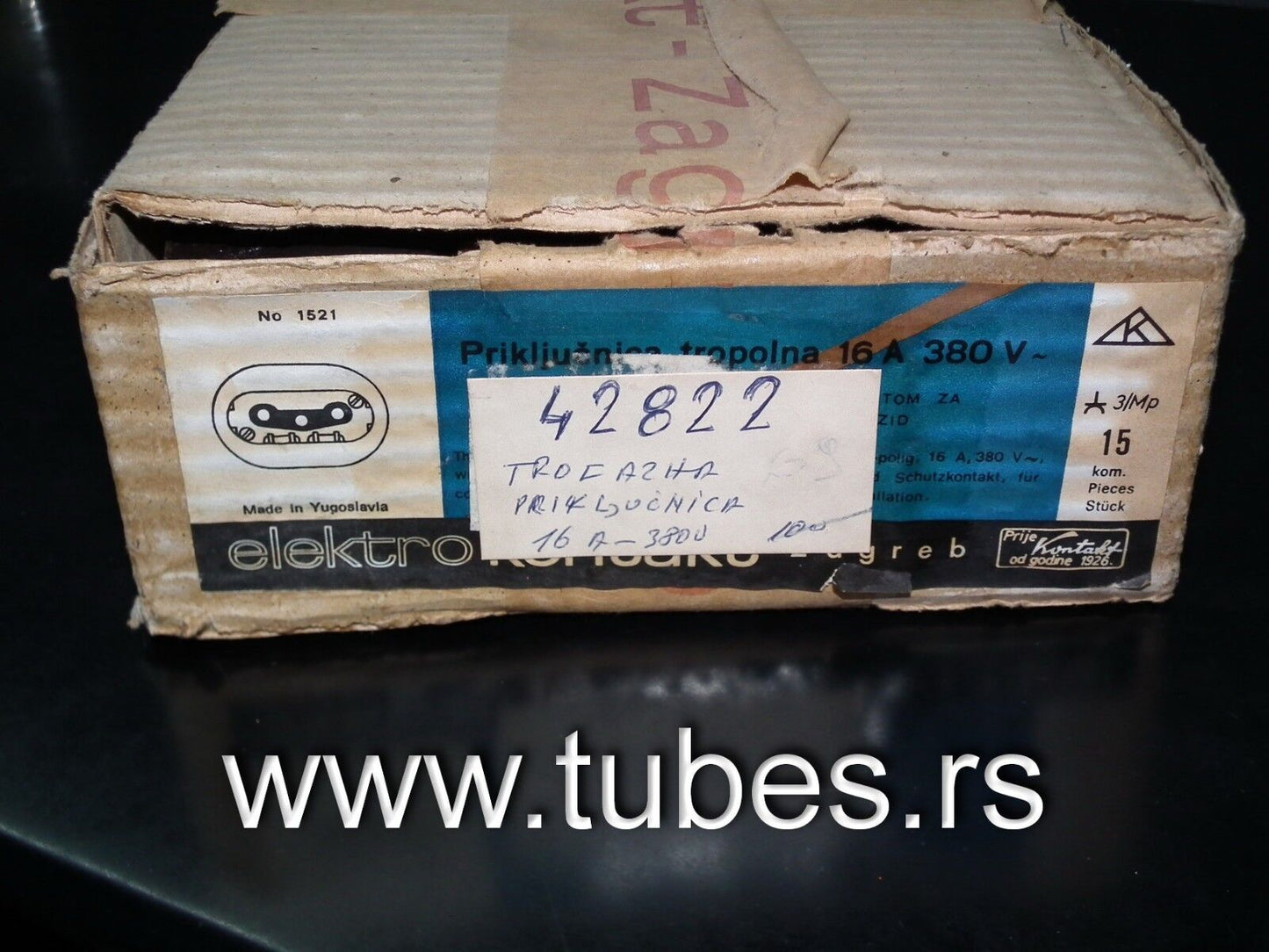 NOS three phase inlet Retro look 380V 400V 16A 3x380V