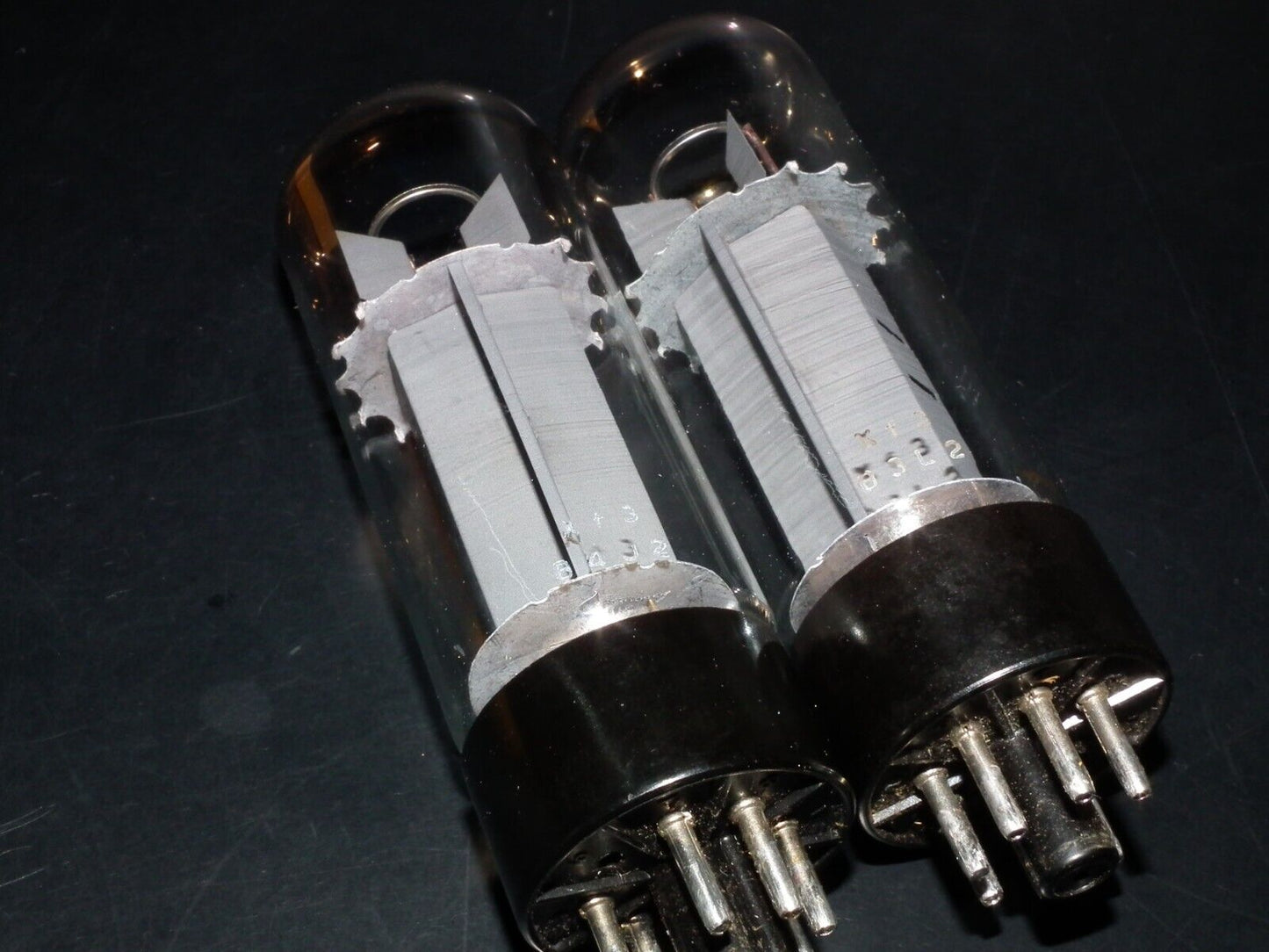EL34 6CA7 Mullard Xf3 O Getter Blackburn 73/74 Platinum Matched Pair Tested NOS