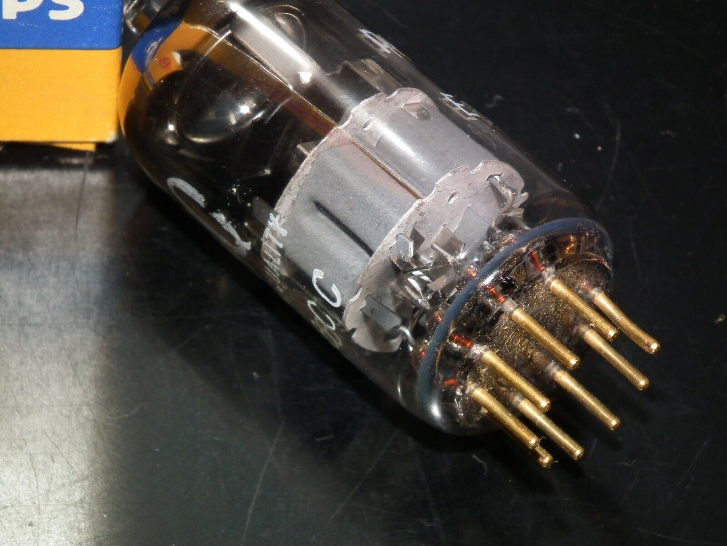 E88CC Philips 6922 USED Tested 70% of NOS Dual Stage Getter, Gold pins