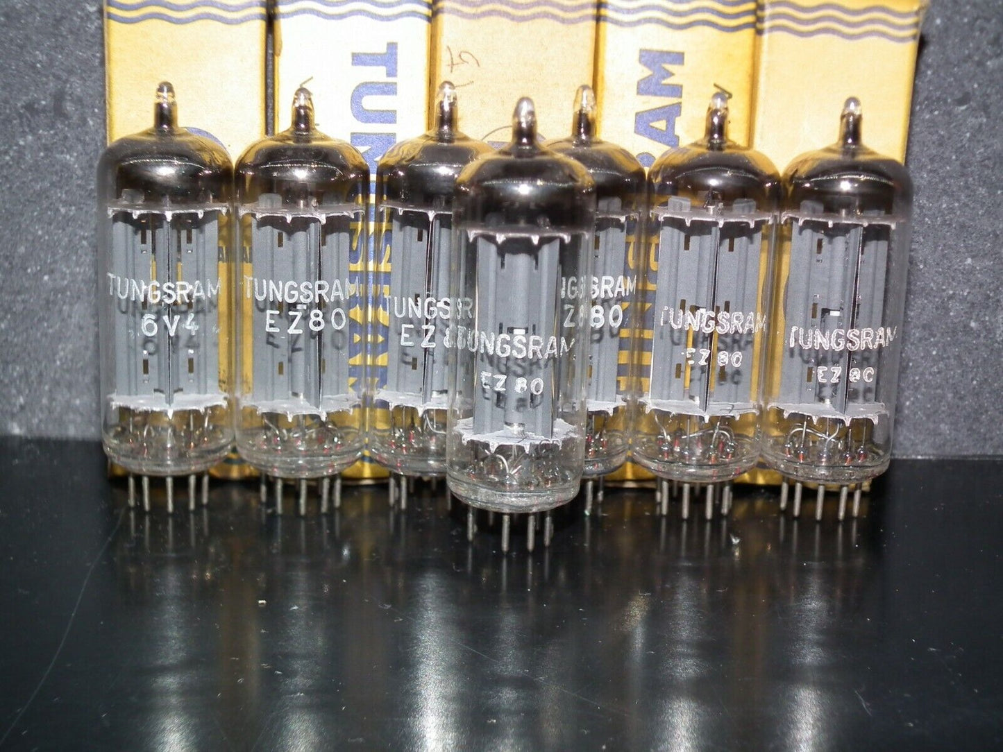 EZ80 Siemens 6V4 NOS NIB Rebranded Tungsram Munich tube plant 1962-1963