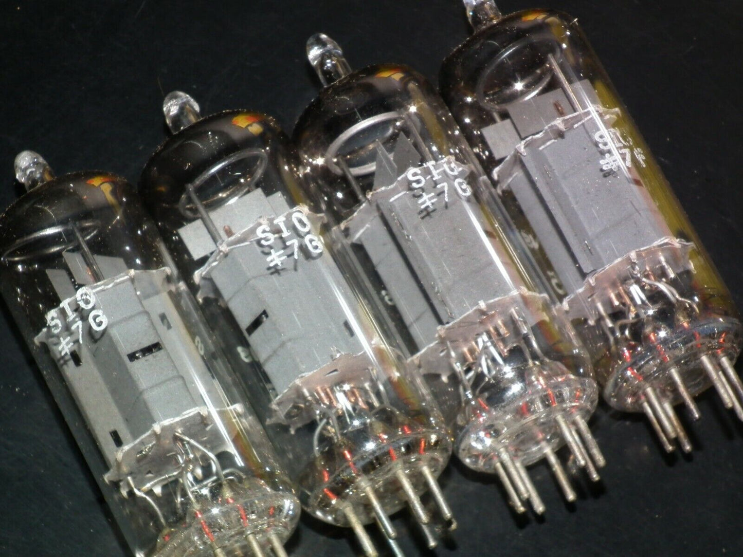 EL95 6DL5 Siemens & Halske Munich platinum matched quad (4 tubes) NOS NIB