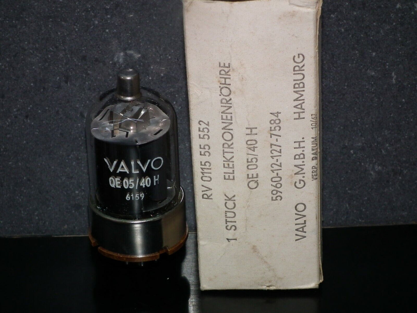 One (1 pcs) Valvo NOS NIB QE05/40H = 6159 tube (6146B with different heater V)
