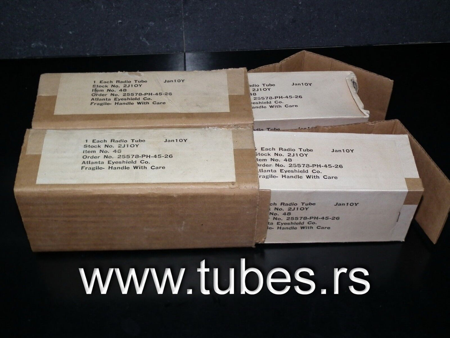 One (1 pcs) 10Y Sylvania VT-25 NOS NIB JAN Boxes 10 VT25