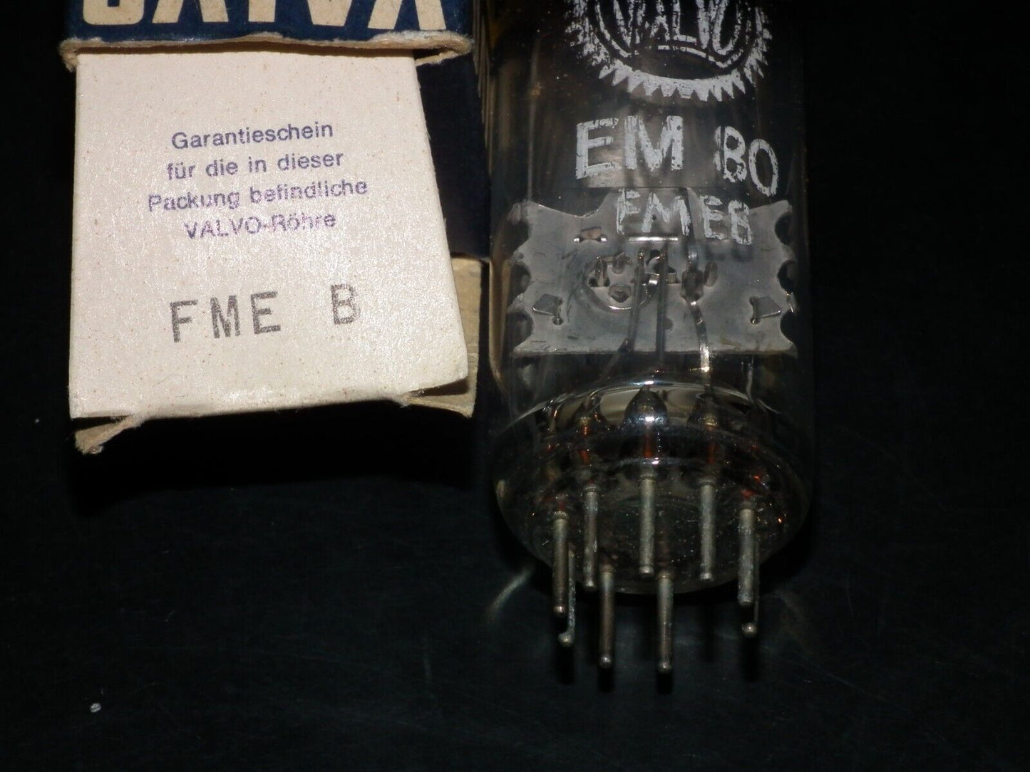 One (1 pcs) EM80 Valvo NOS NIB Tuning Indicator Tube Magic Eye