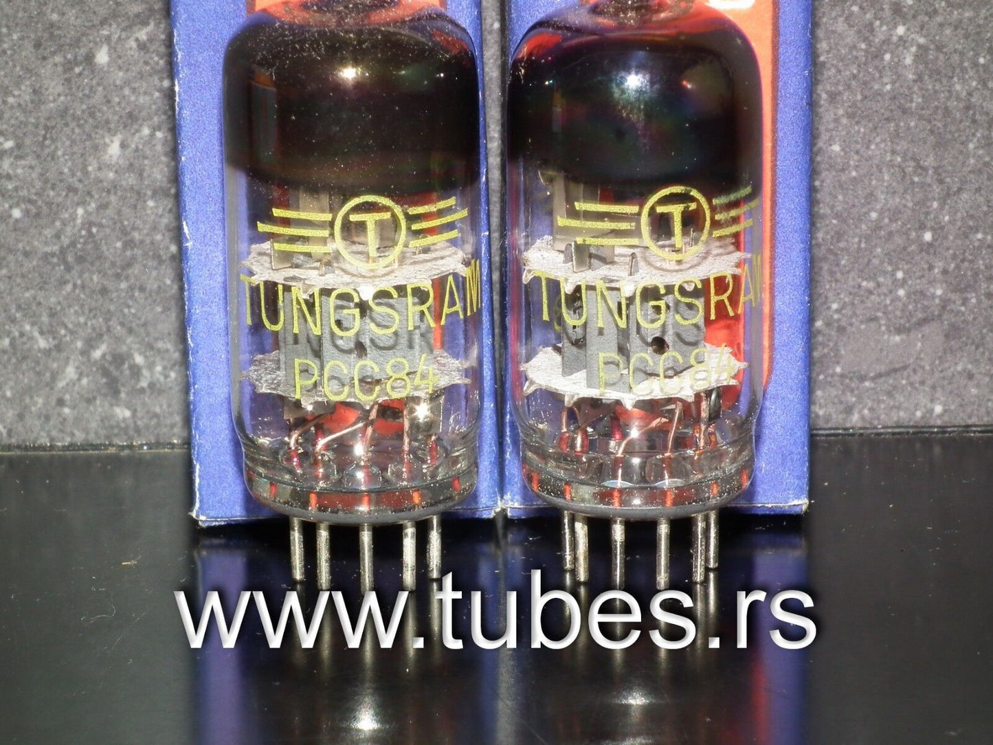 Matched Pair PCC84 Tungsram NOS NIB RARE Foil Disc Getter