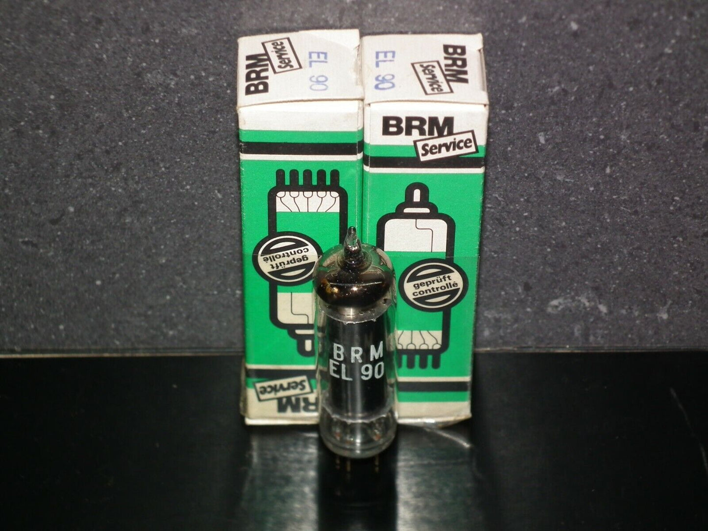 EL90 BRM 6AQ5 NOS NIB Black plates, carbonized nickel Tested 100%