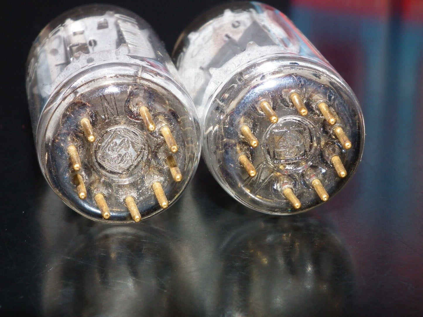 Platinum Matched Pair 6211 Telefunken ~ECC82 Tested NOS DB Gold Pins ULM codes
