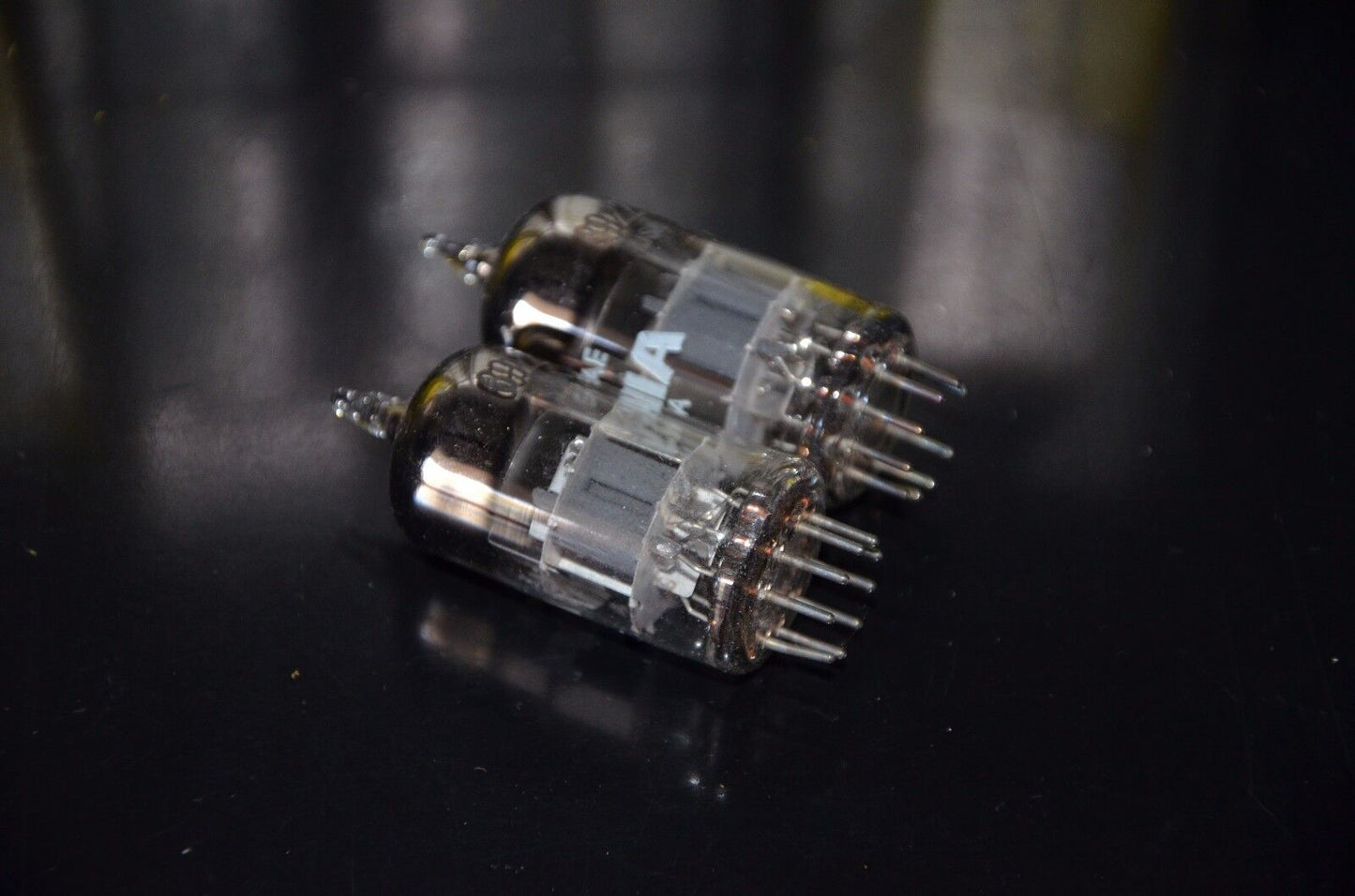 E88CC 6922 Sylvania NOS Platinum Matched Pair Low Noise in original boxes USA