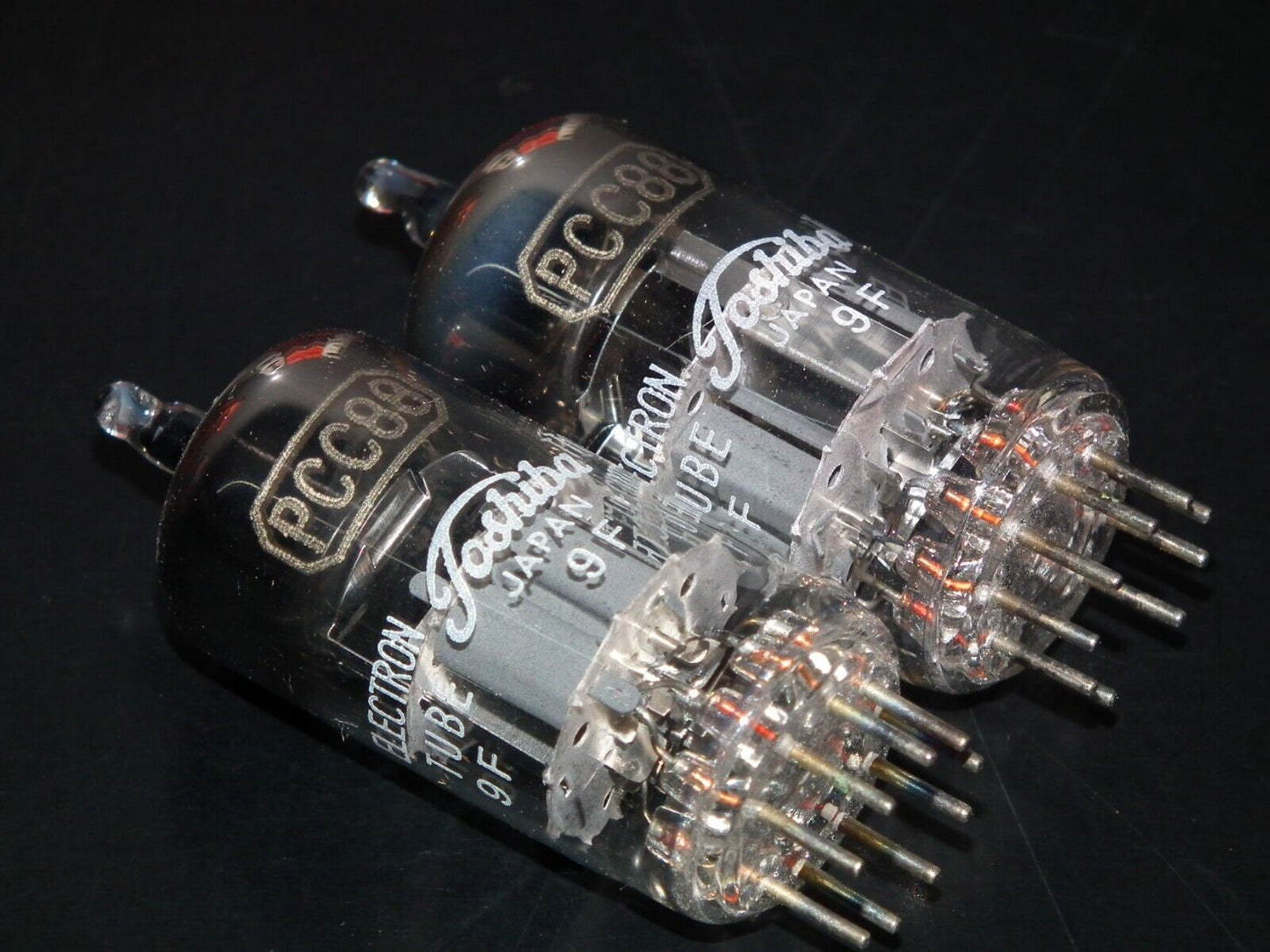 PCC88 Toshiba 7DJ8 Matched Pair ECC88 E88CC CCa Sub Made in Japan