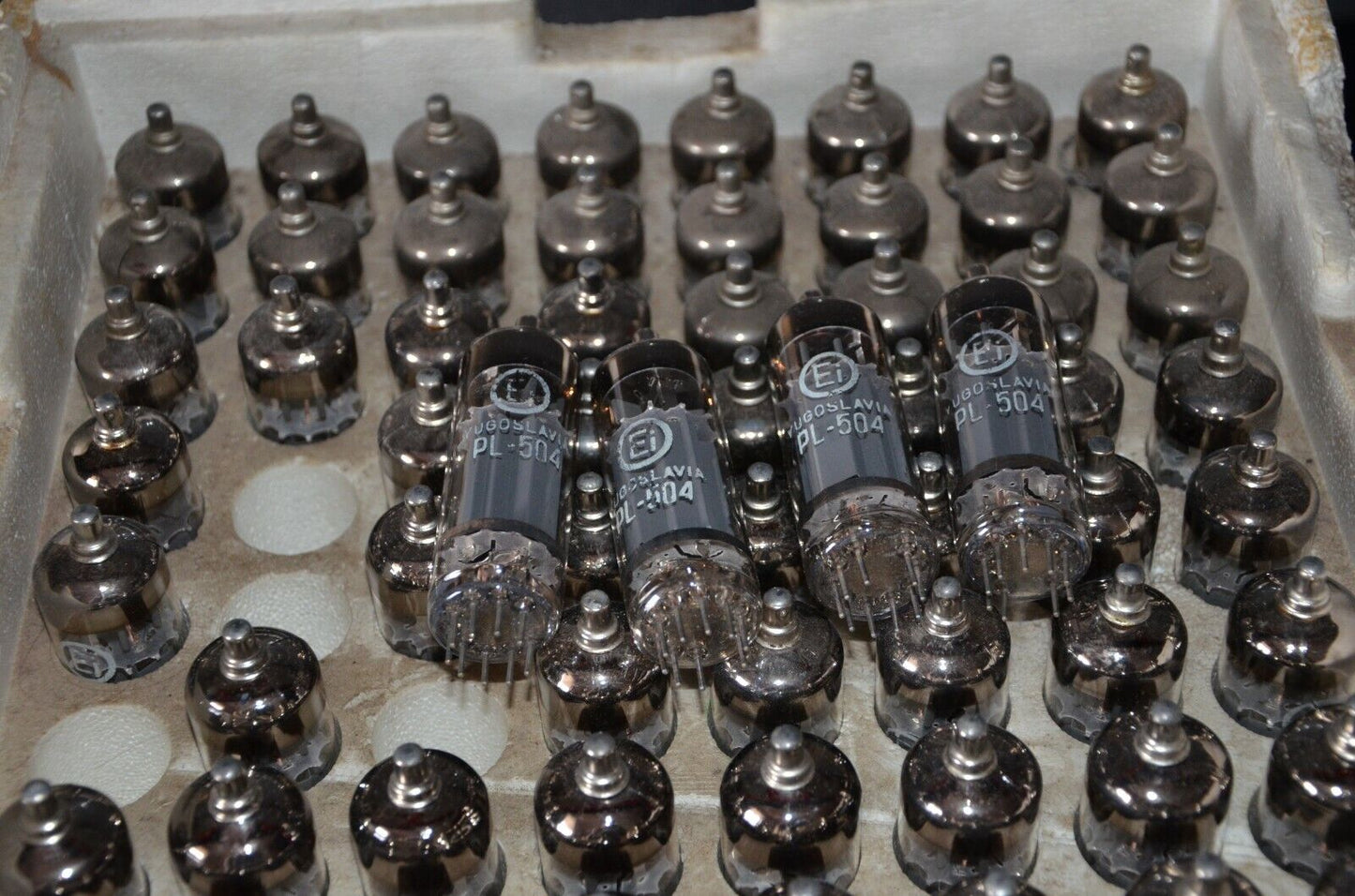 Rare Matched QUAD PL504 NOS for Graaf GM100 GM200 OTL Amplifiers EI Philips