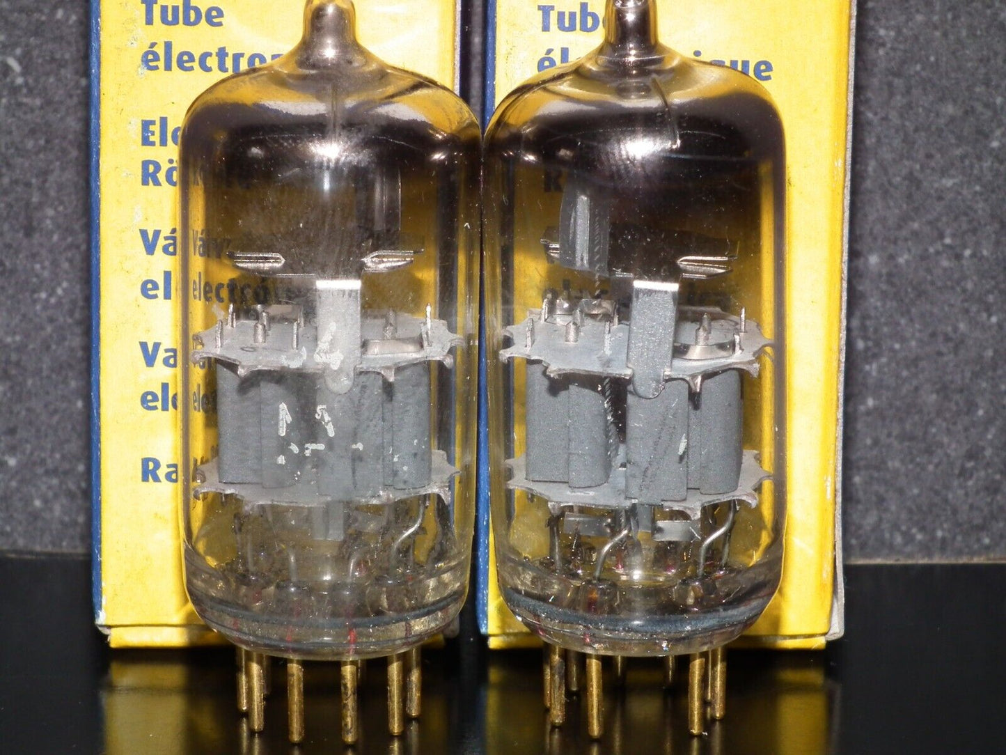 Platinum Matched Pair Siemens E88CC Used Tested NOS GRAY SHIELD A01 MP5