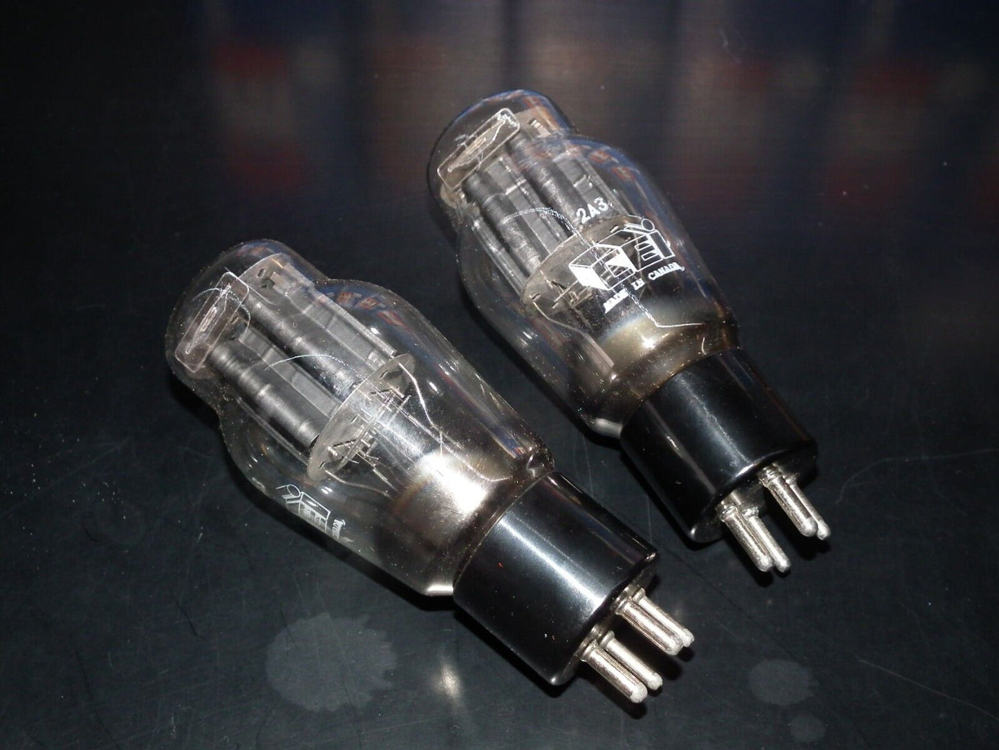 Platinum Matched Pair 2A3 Canadian Marconi NOS NIB DD Getter Rebranded CEI