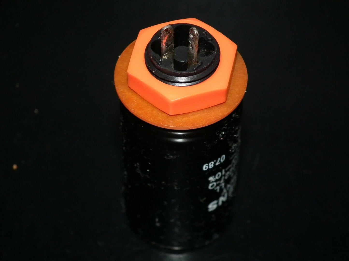 Vintage electrolytic capacitor 220uF 250V Siemens West Germany 1989 Long Life