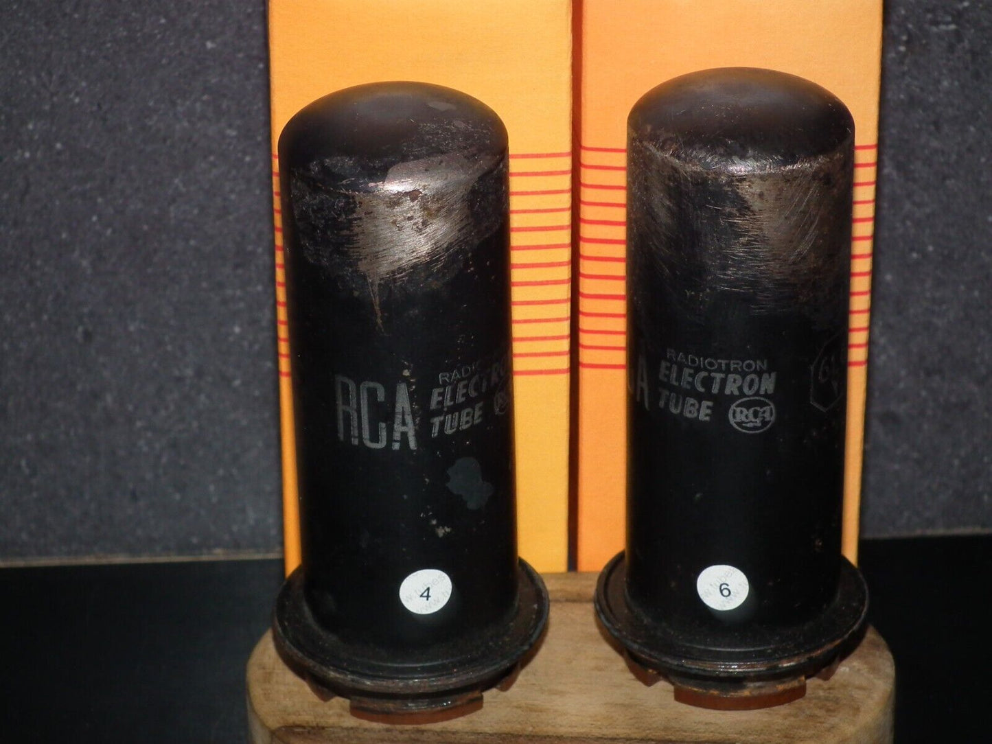 6L6Y RCA Platinum Matched Pair Used tested NOS
