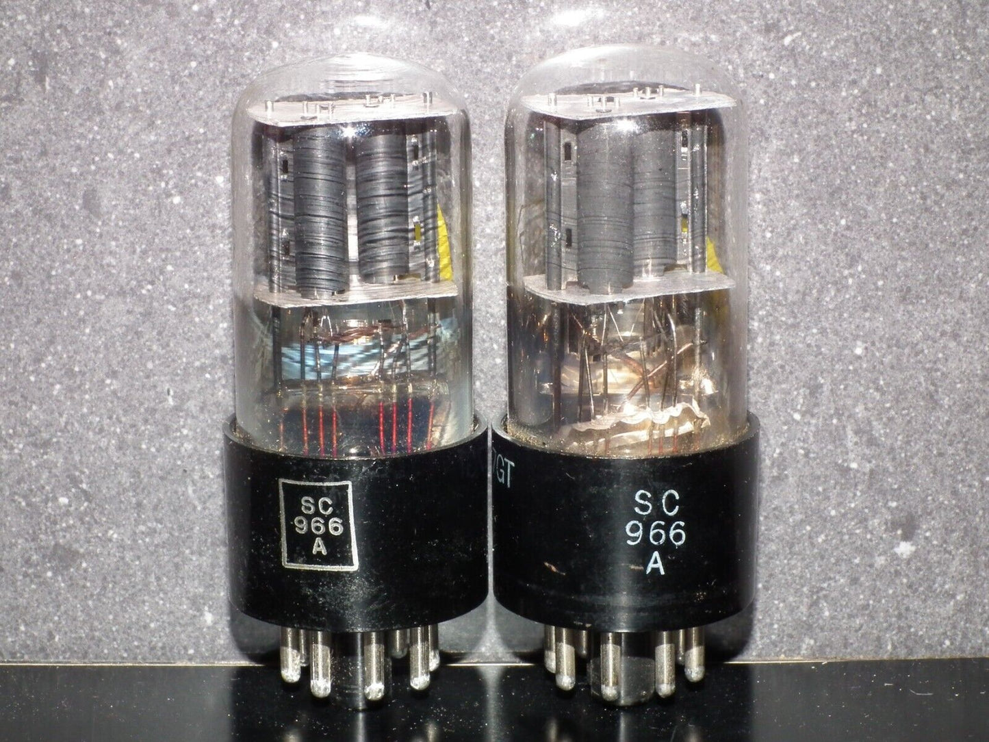 6SL7GT Sylvania VT-229 JAN Matched Pair Black coated, close dates 40s