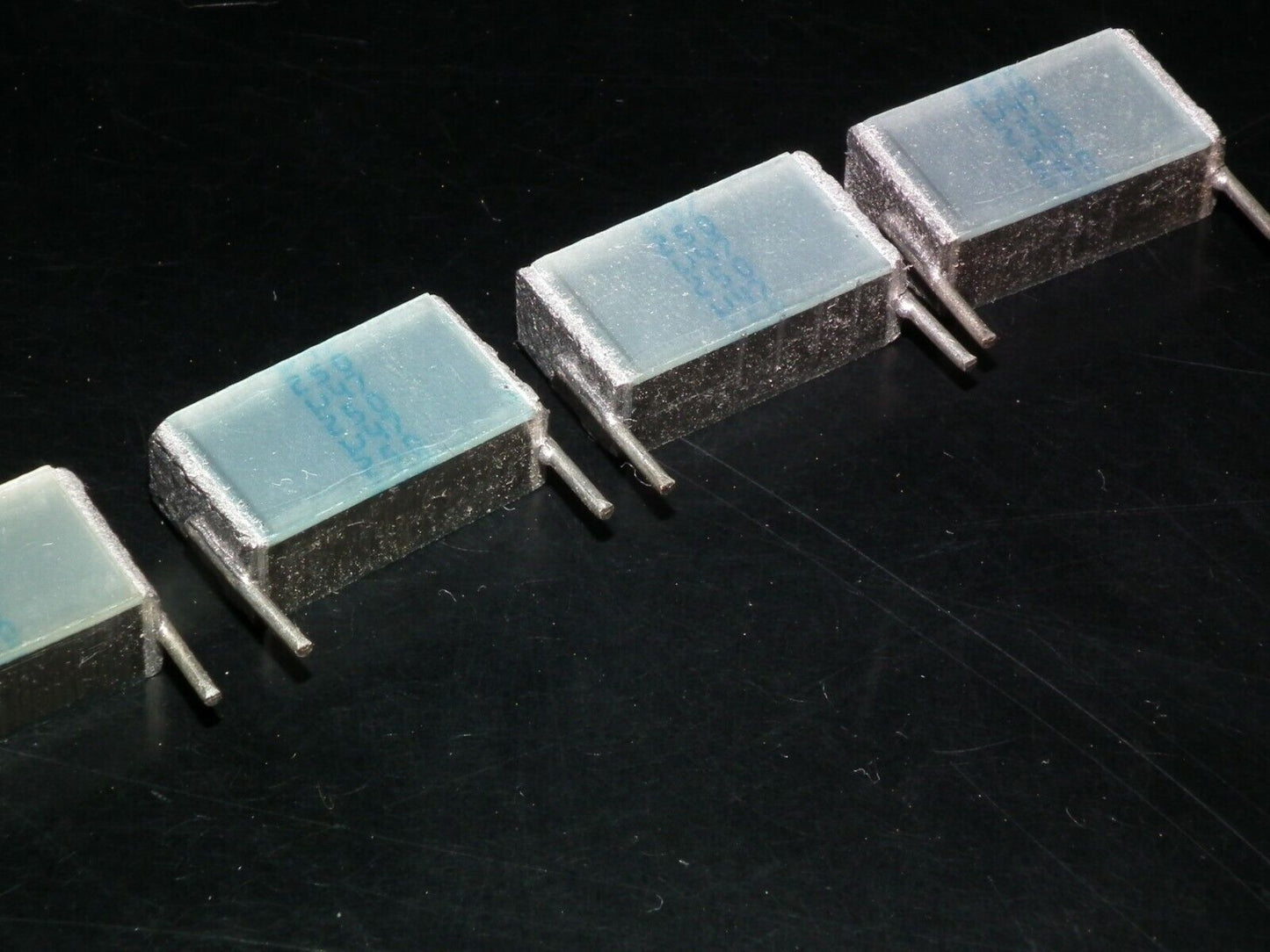 Four NOS vintage Siemens MKT Silver capacitors 470nF 250V W. Germany 0.47u 250V