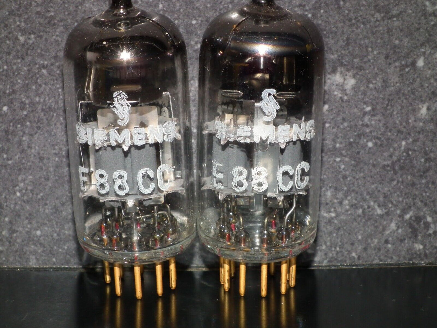 Platinum Matched Pair Siemens E88CC ~CCa Tested NOS Dual Stage Getter A27H Code