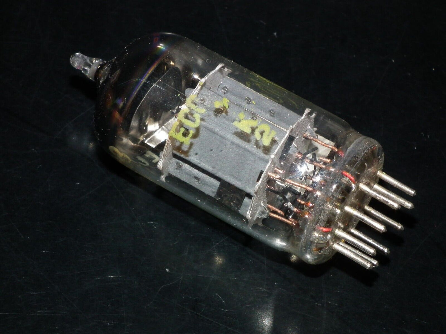 ECC83 Tungsram NOS NIB Ultra RARE Foil getter, welded plates tested 130% 1958