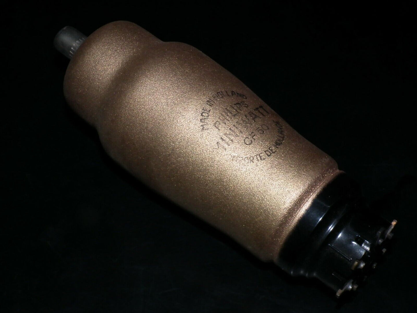 CF50 Philips NOS low noise gold coated microphone pre amplifier pentode, tested