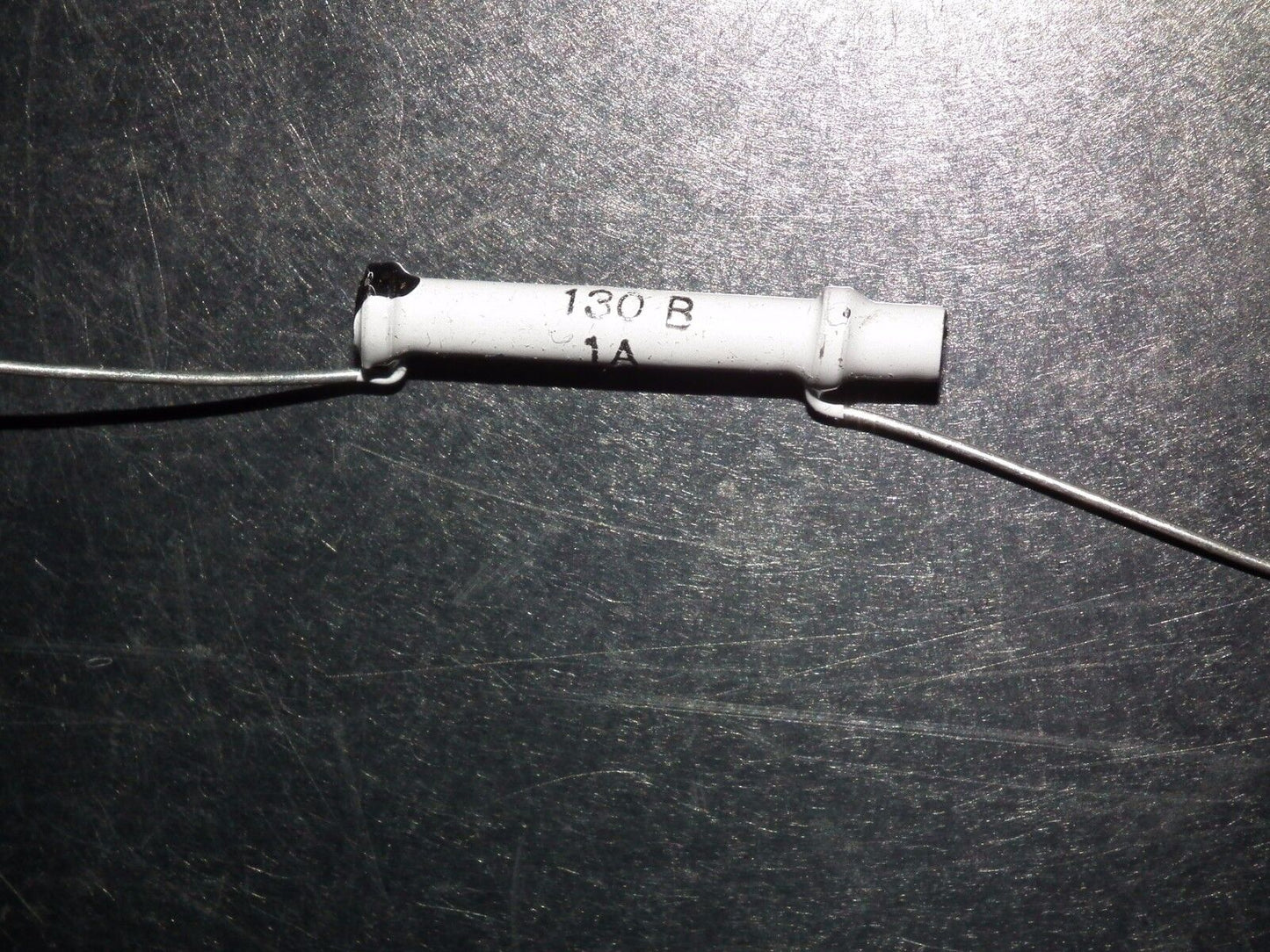 130pF 500V NOS Philips Tubular Ceramic Dogbone Capacitor - 0.00013uF 500V