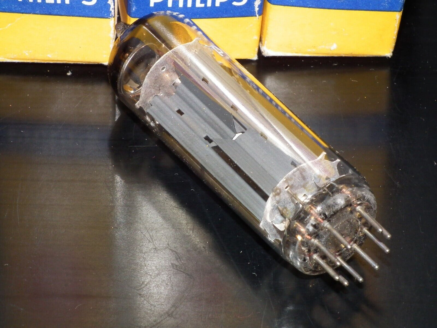 EZ81 Philips Mullard 6CA4 NOS NIB Blackburn tube plant 1967