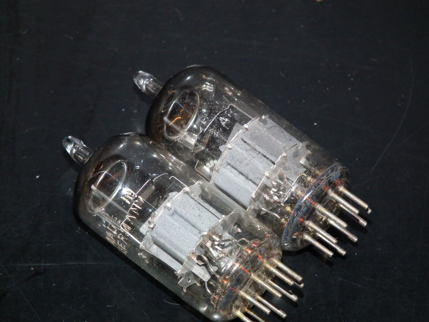 Matched pair PCC88 Siemens 7DJ8 GRAY SHIELD DUAL STAGE GETTER Used tested 90%