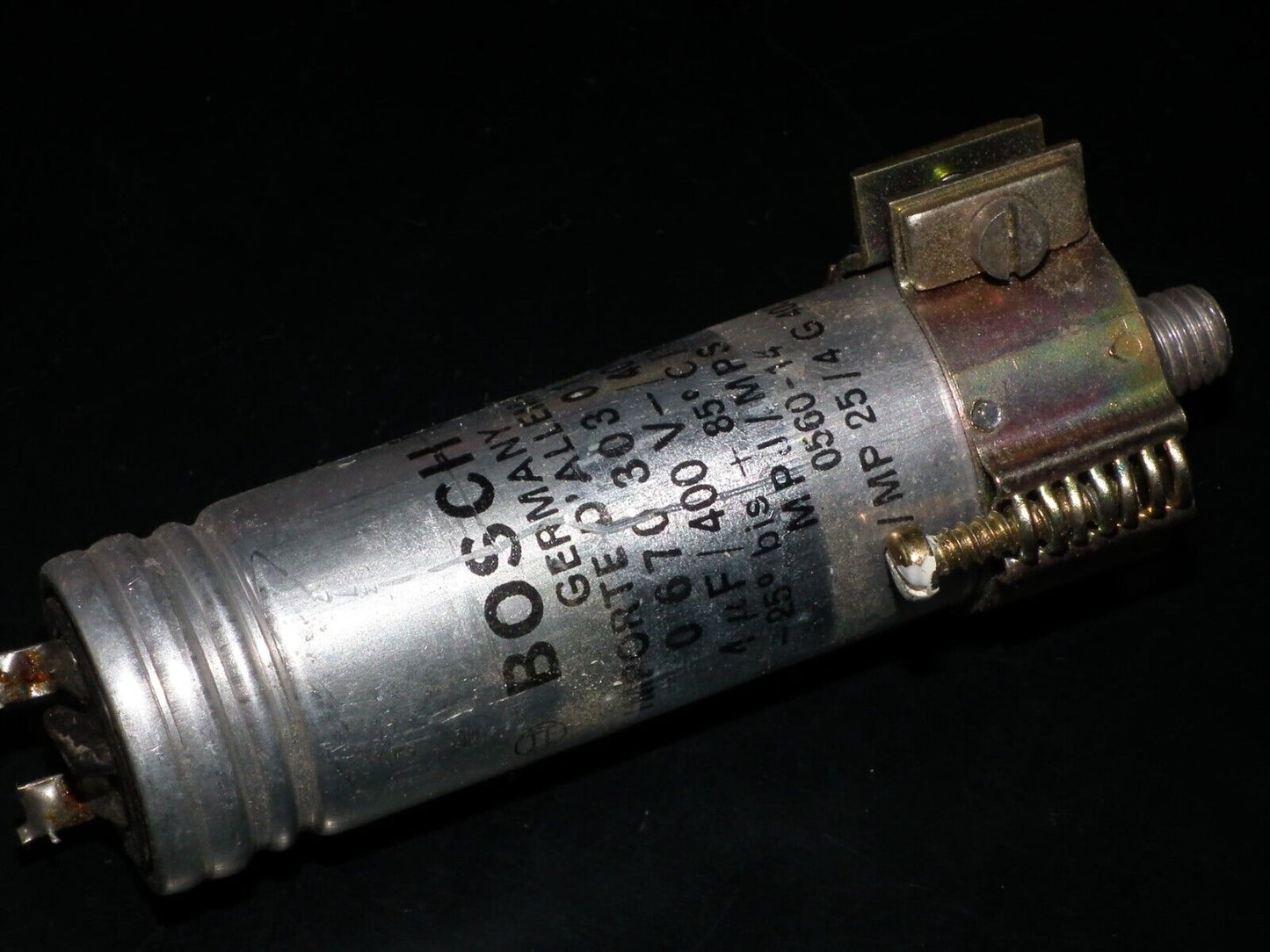 One vintage PIO capacitor 1 uF / 400V BOSCH West Germany 1960 DIY Tube Audio