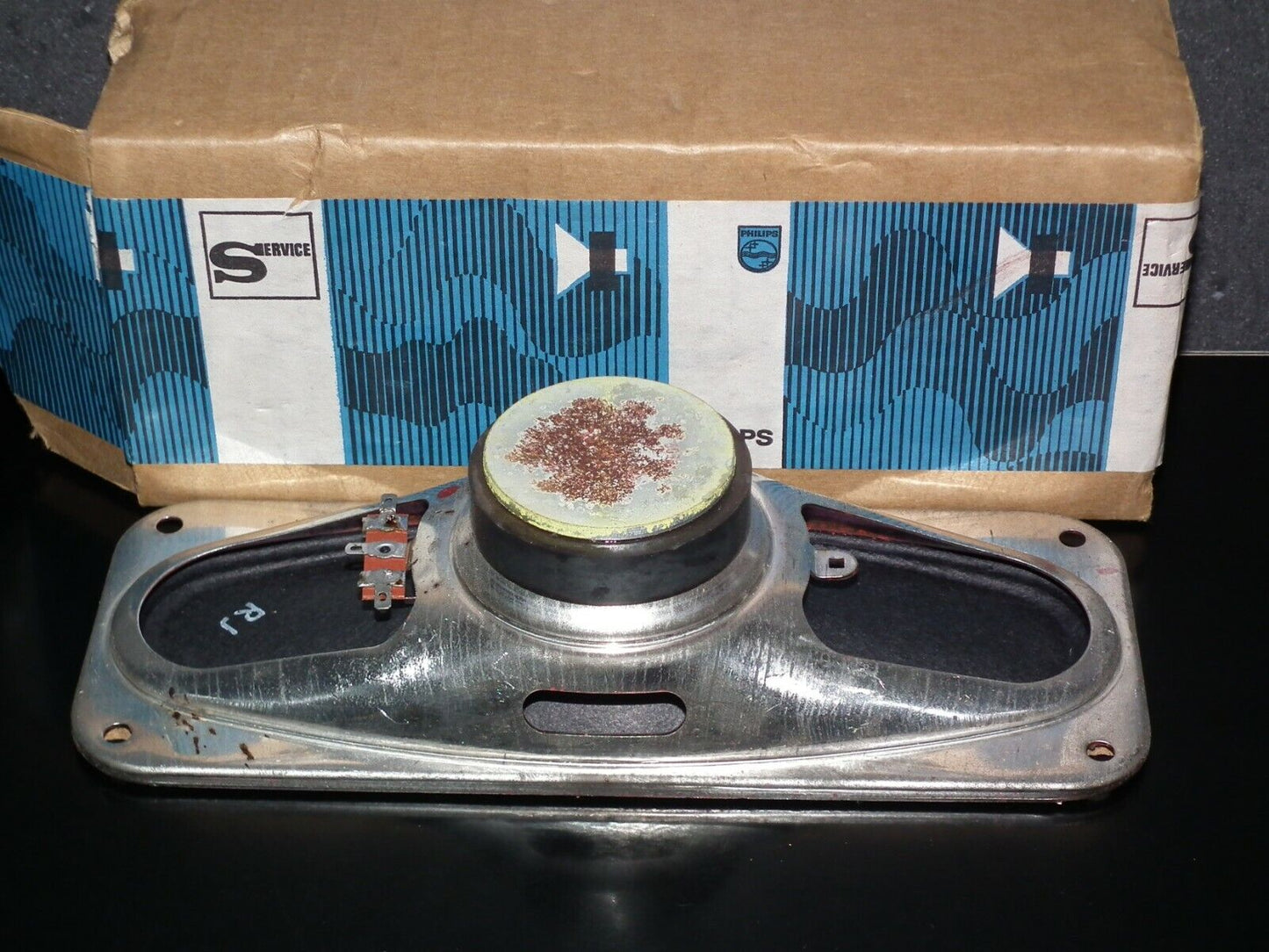 NOS Vintage Philips Loudspeaker from 70s, 4 ohm, service packaging